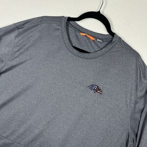 Cutter & Buck CBUK Baltimore Ravens Pullover 3XL Gray American Flag Logo Shirt